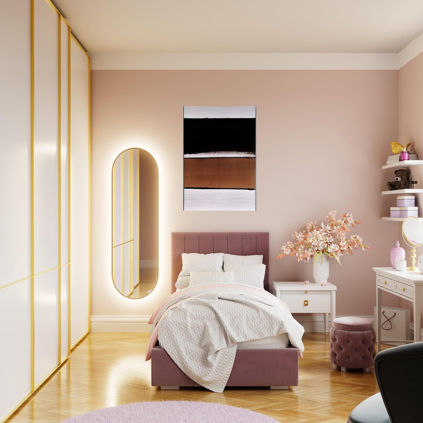 B-Walnut Stain - 1998 - Pierre Soulages Brushed Aluminum Print - 70x100 cm / 28x40 inches | Pierre Soulages Aluminum Print | Pierre Soulages Prints