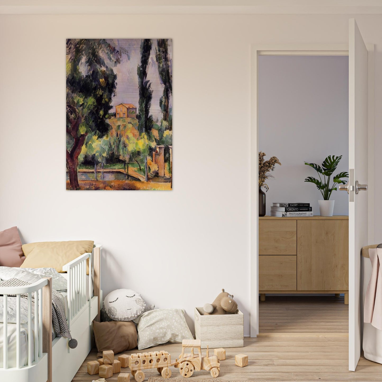 Jas de Bouffan - Paul Cézanne Brushed Aluminum Print - 70x100 cm / 28x40 inches | Paul Cézanne Aluminum Print | Paul Cézanne Prints