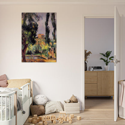 Jas de Bouffan - Paul Cézanne Brushed Aluminum Print - 70x100 cm / 28x40 inches | Paul Cézanne Aluminum Print | Paul Cézanne Prints