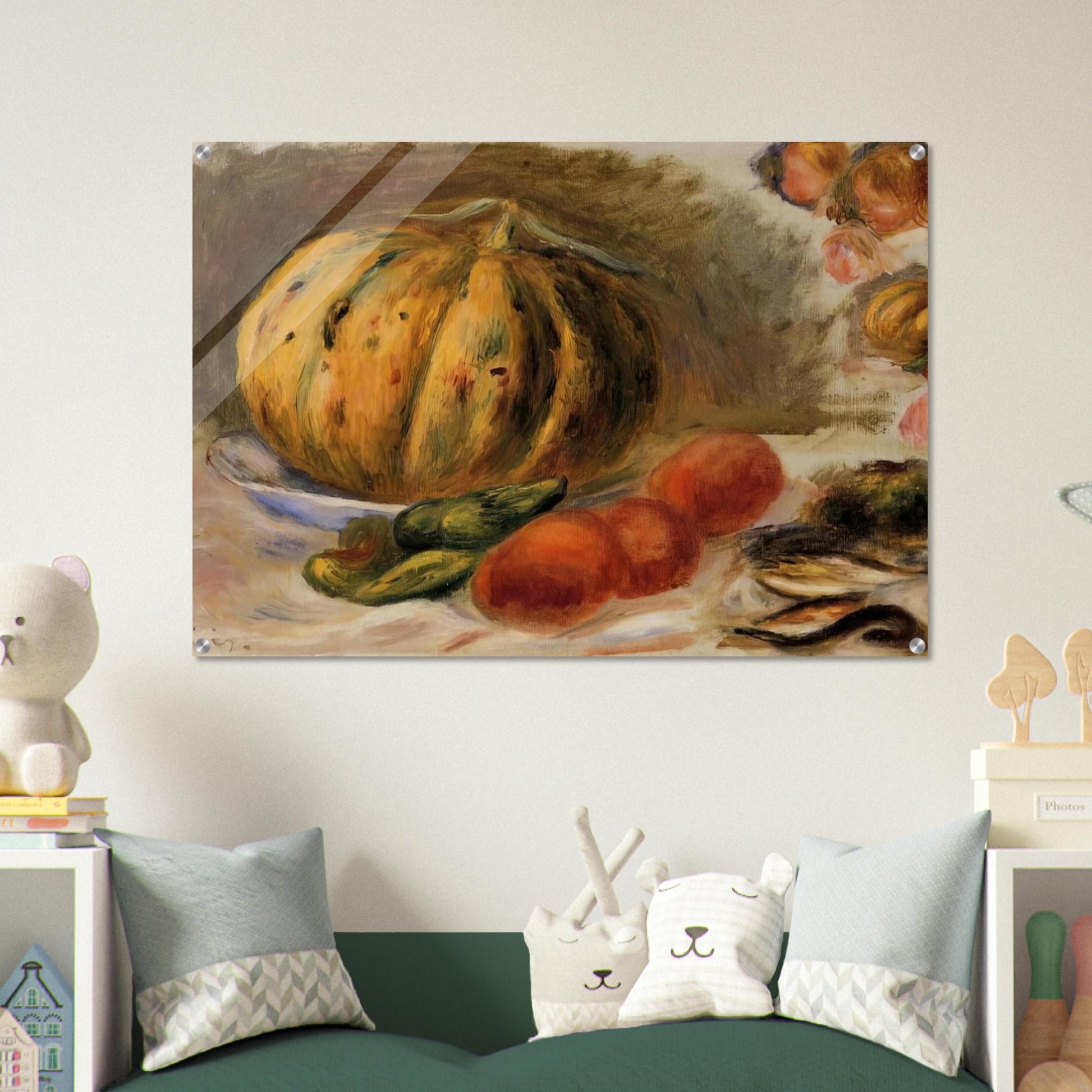 Melon and Tomatos - Pierre-Auguste Renoir Acrylic Print - 70x100 cm / 28x40″ inches
