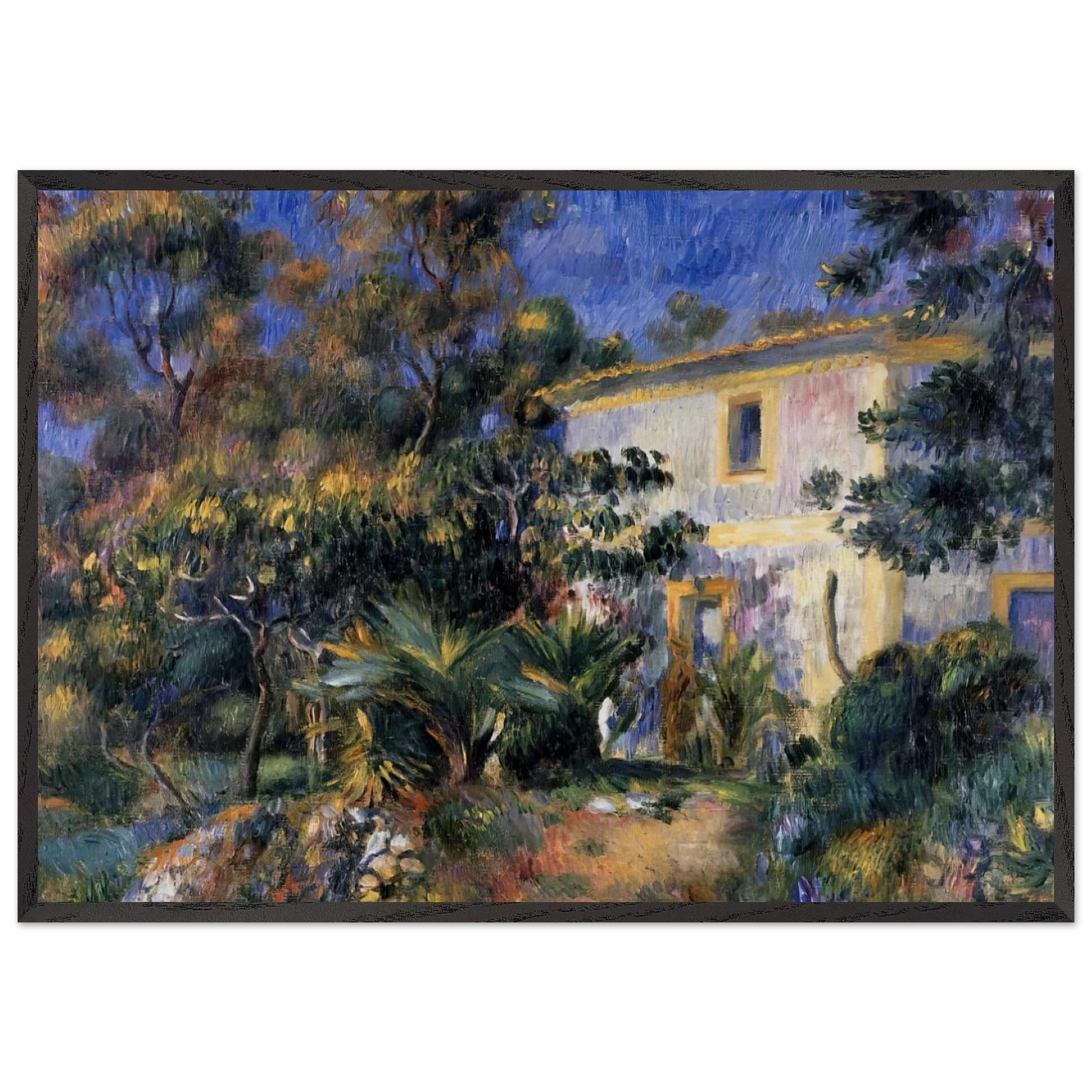 Algiers Landscape - Pierre-Auguste Renoir Framed Art Print – Black Wooden Frame - Default Title - -Framed Art Print