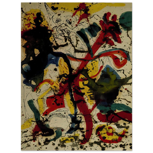 Jackson Pollock - UNTITLED 1944 Fine Art Poster - Default Title