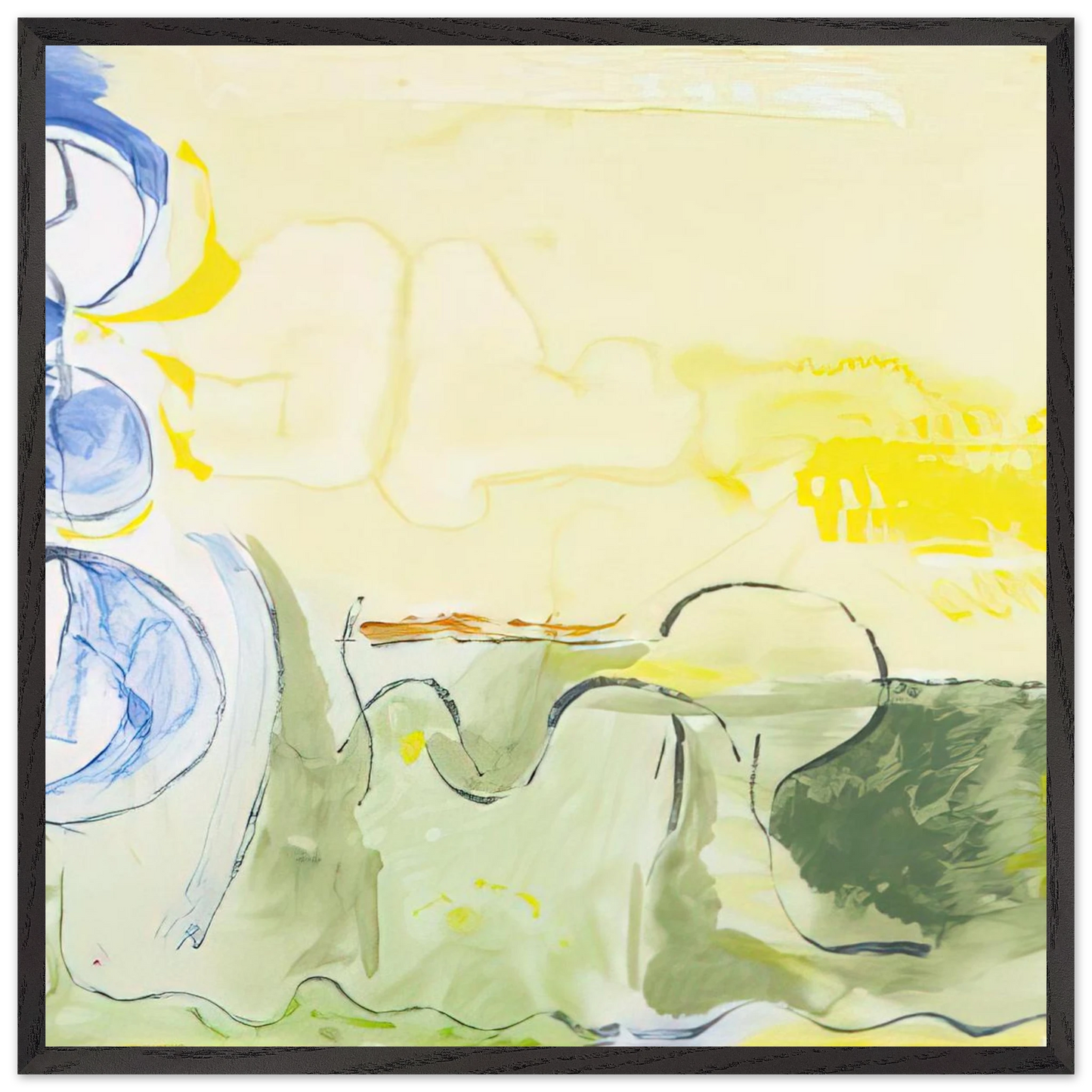 Helen Frankenthaler - Flotilla - 2006 Wall art - 40x60 cm / 16x24 inches - Premium Wooden Framed Poster With Fine Art Paper - Wood frame
