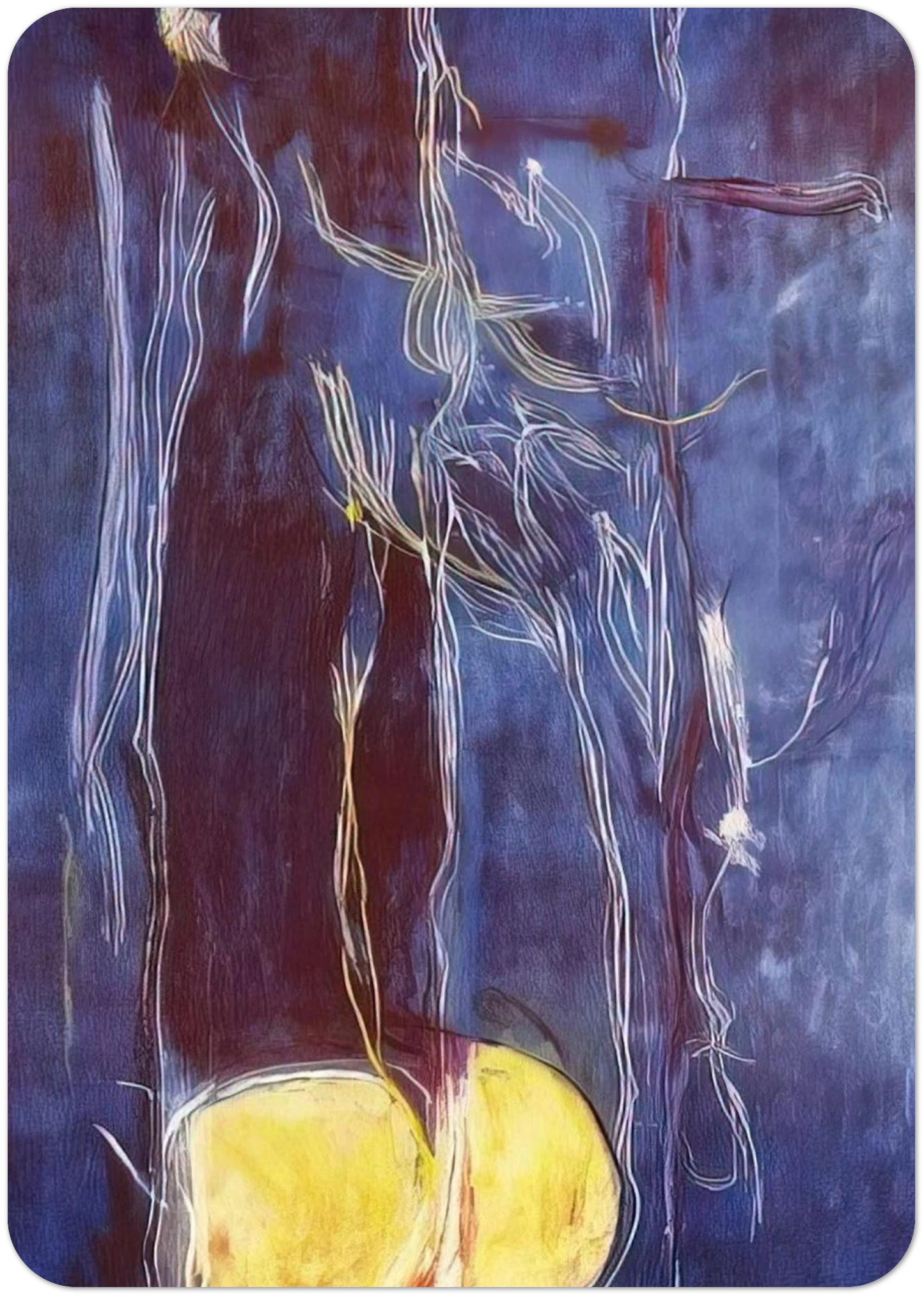 All About Blue - 1994 By Helen Frankenthaler Pack of 10 Post Cards | Helen Frankenthaler Post Cards | A6 (10.5 x 14.8 cm) - 4.1 x 5.8 inches