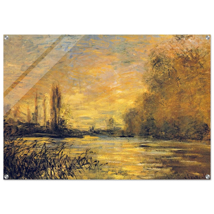 The Small Arm of the Seine at Argenteuil - claude monet Acrylic Print - 70x100 cm / 28x40″ inches