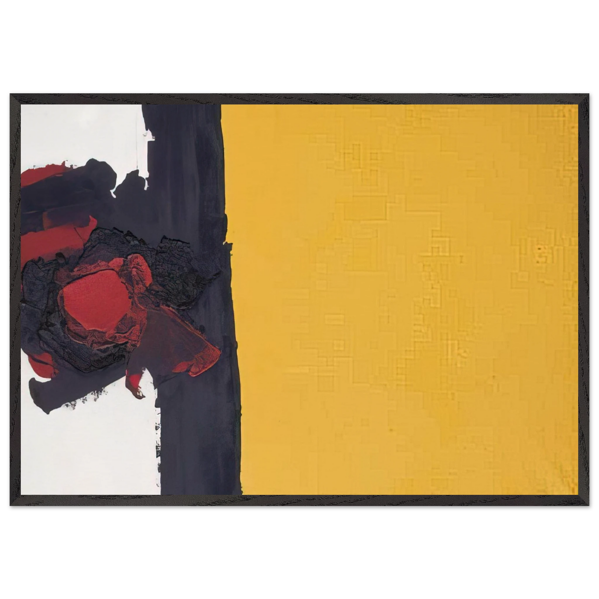 471 - Luis Feito Framed Art Print – Black Wooden Frame - Default Title - -Framed Art Print