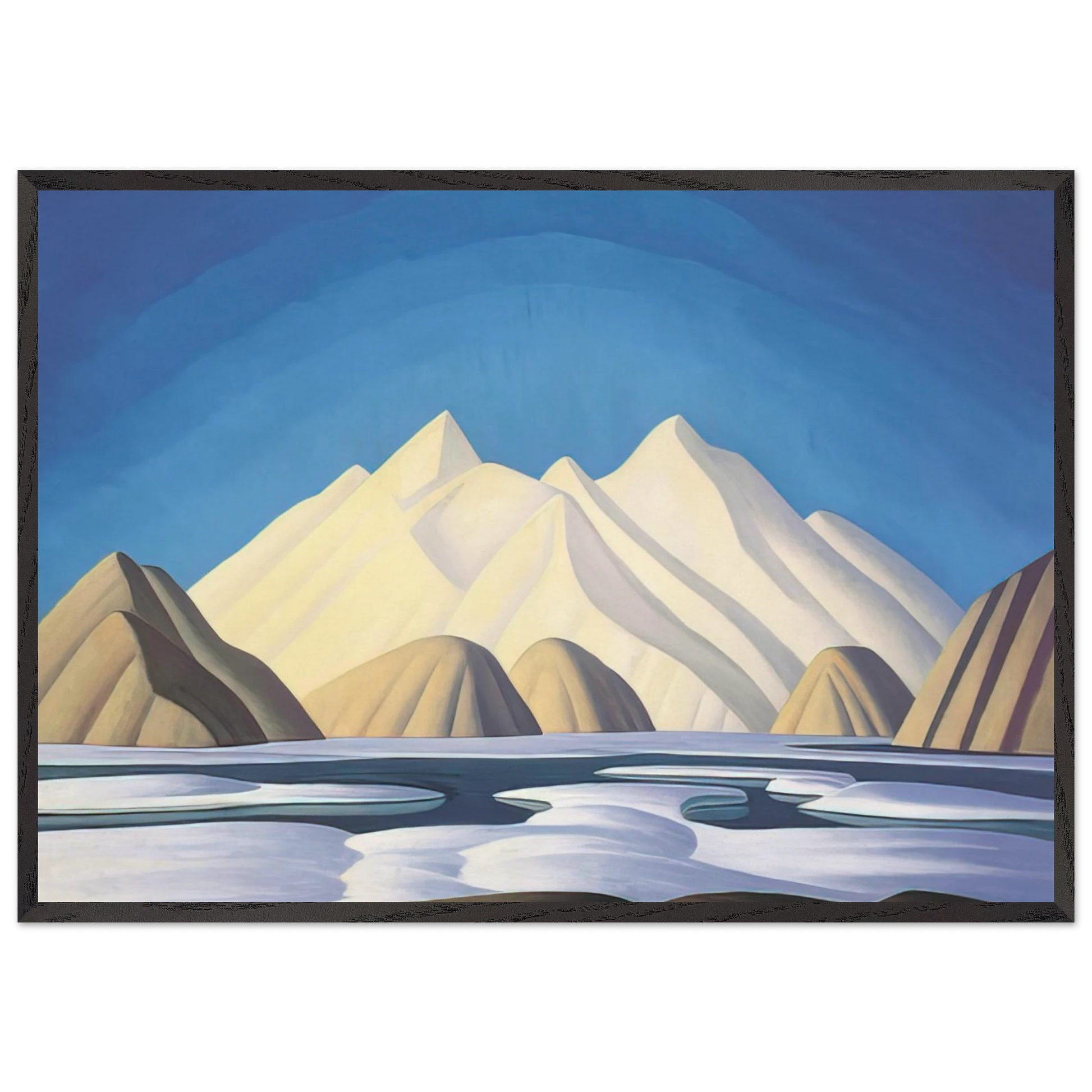 Baffin Island - 1931 - Lawren Harris Framed Art Print – Black Wooden Frame - Default Title - -Framed Art Print