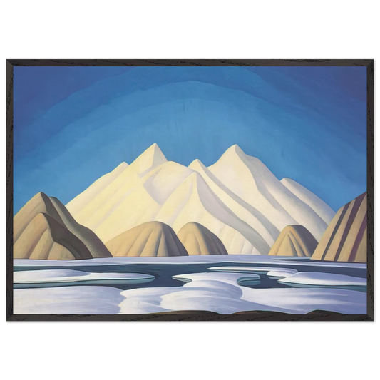 Baffin Island - 1931 - Lawren Harris Framed Art Print – Black Wooden Frame - Default Title - -Framed Art Print