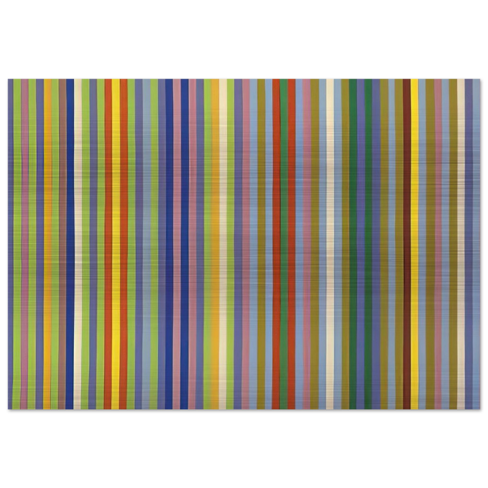 Lemon Ice - 1965 - Gene Davis Brushed Aluminum Print - 70x100 cm / 28x40 inches | Gene Davis Aluminum Print | Gene Davis Prints