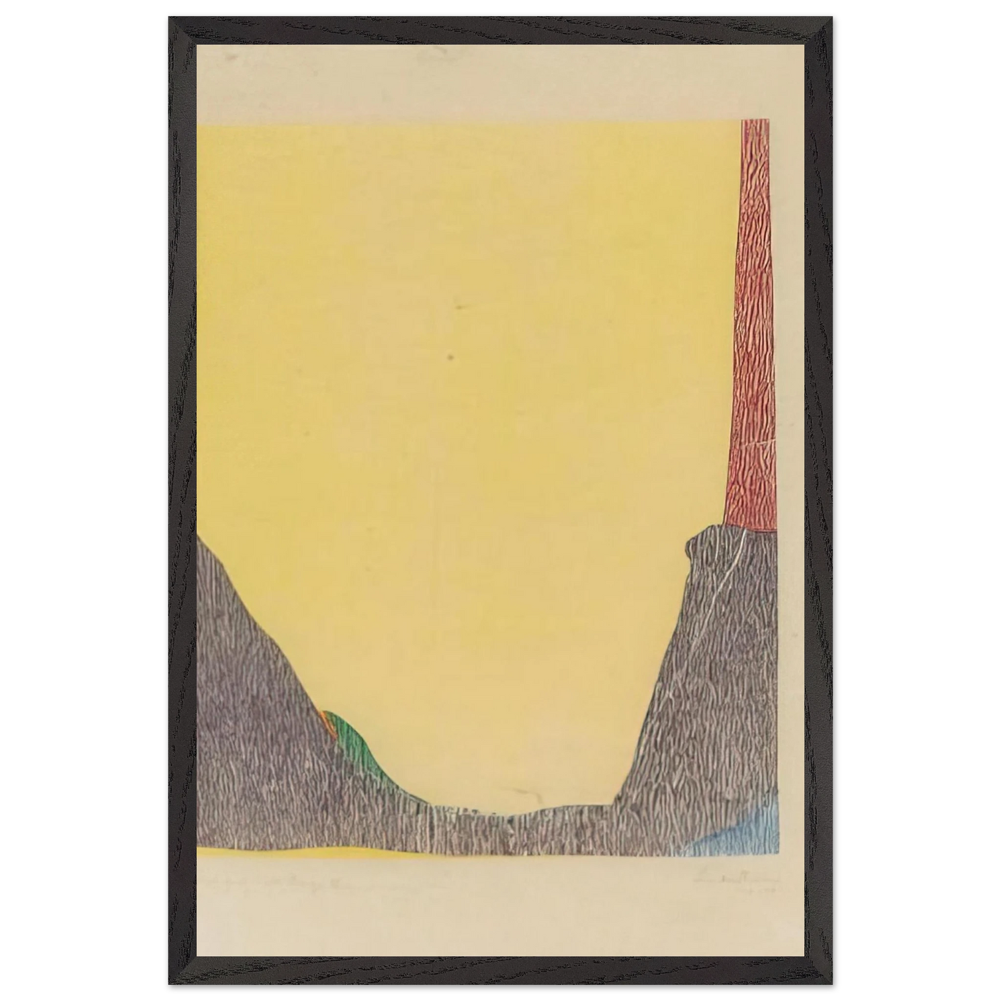 Helen Frankenthaler - East and Beyond - 1973 Wall art - 30x40 cm / 12x16 inches - Premium Wooden Framed Poster With Fine Art Paper - White frame