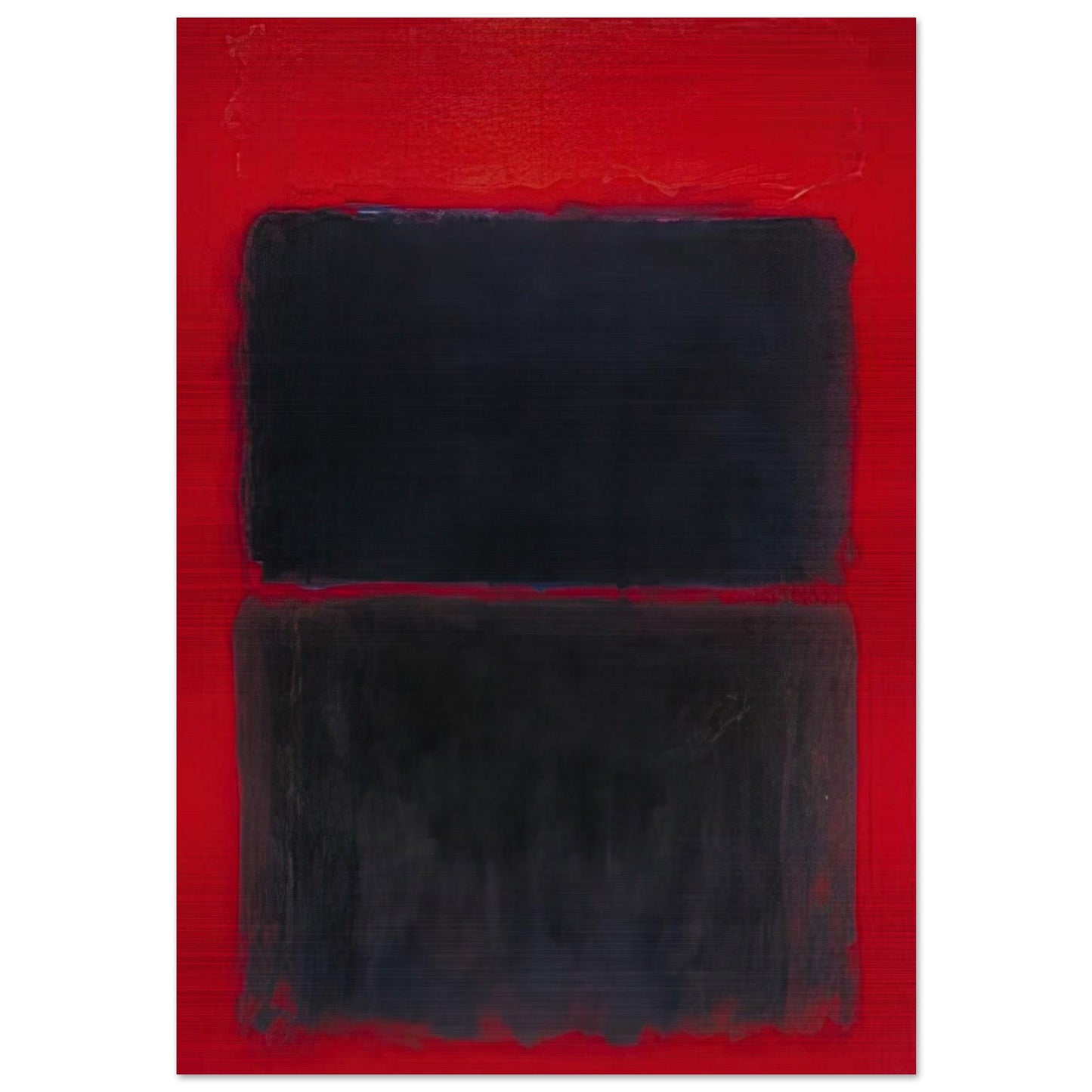 Light Red Over Black - 1957 - Mark Rothko Brushed Aluminum Print - 70x100 cm / 28x40 inches | Mark Rothko Aluminum Print | Mark Rothko Prints