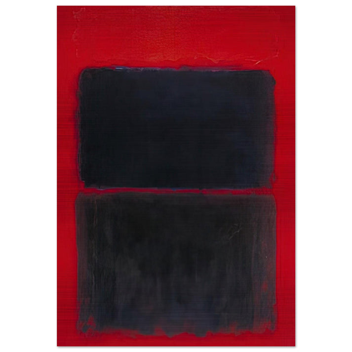 Light Red Over Black - 1957 - Mark Rothko Brushed Aluminum Print - 70x100 cm / 28x40 inches | Mark Rothko Aluminum Print | Mark Rothko Prints