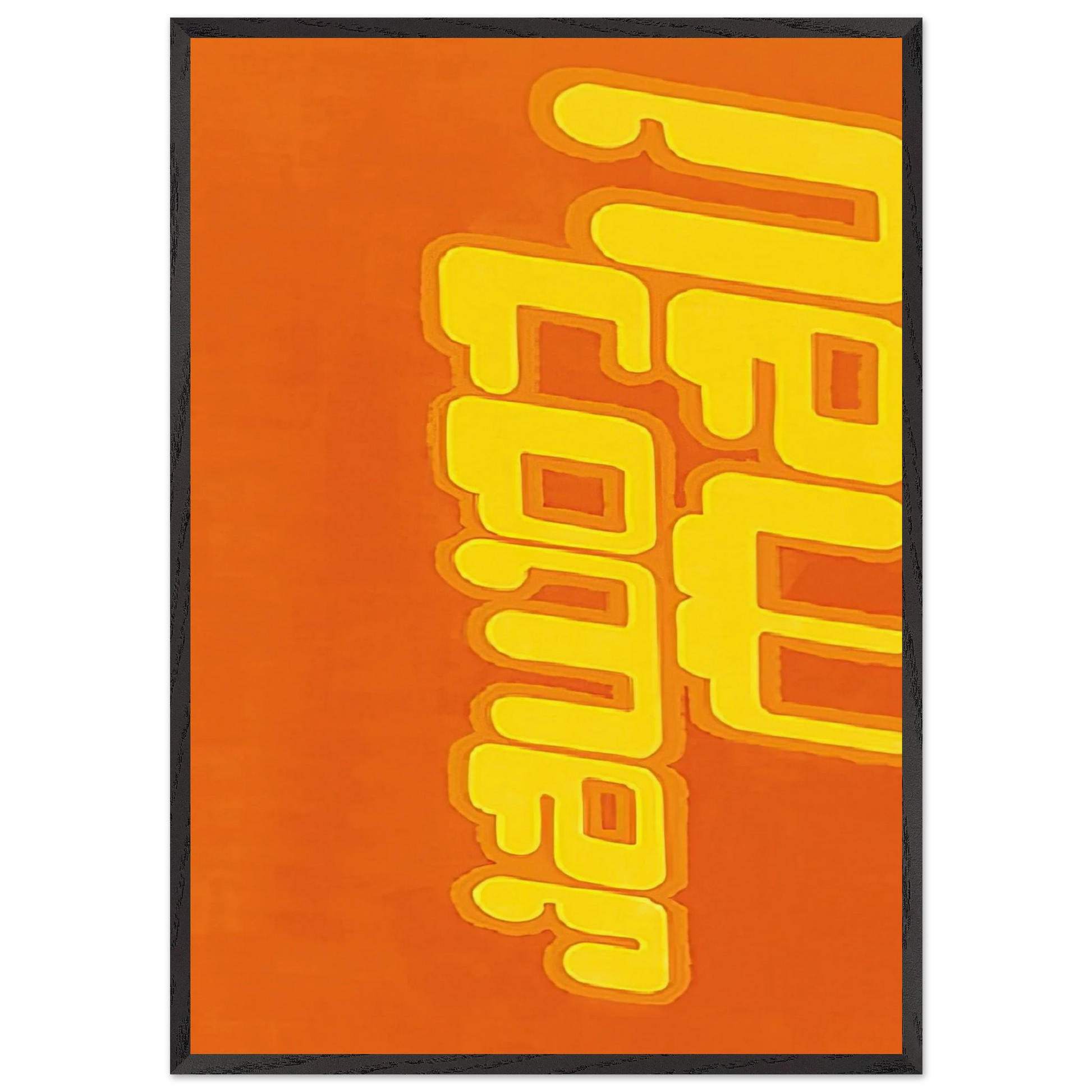 New Comer - 2000 - Michel Majerus Framed Art Print – Black Wooden Frame - Default Title - -Framed Art Print