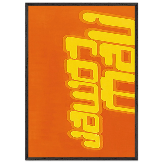 New Comer - 2000 - Michel Majerus Framed Art Print – Black Wooden Frame - Default Title - -Framed Art Print