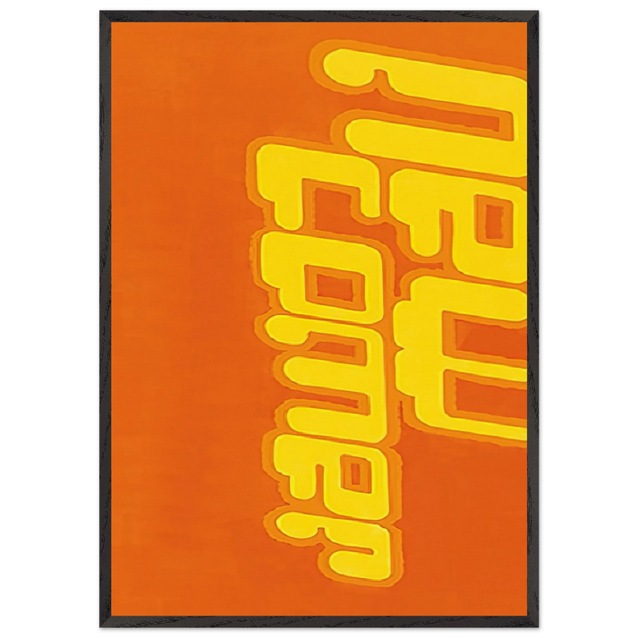 New Comer - 2000 - Michel Majerus 70x100 cm / 28x40 inches Framed Art Print – Black Wooden Frame