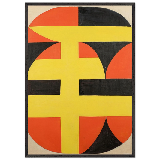 Siete - 1949 - Carmen Herrera Framed Art Print – Black Wooden Frame - Default Title - -Framed Art Print