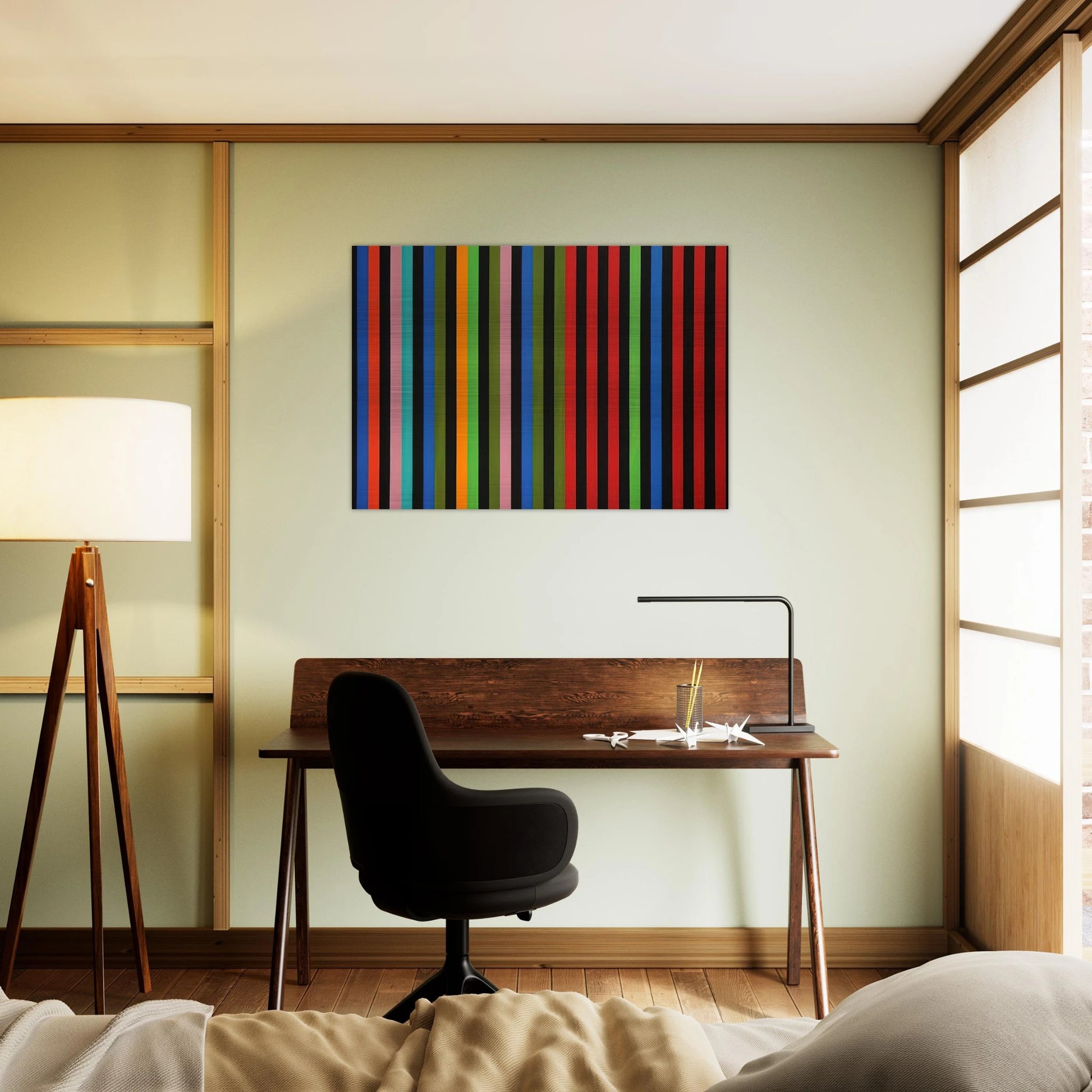 Firebox - 1964 - Gene Davis Brushed Aluminum Print - 70x100 cm / 28x40 inches | Gene Davis Aluminum Print | Gene Davis Prints