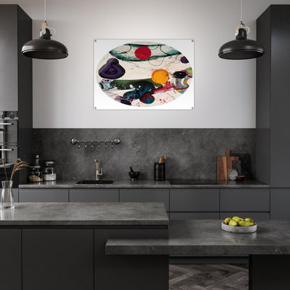 Lollipop  SF88-250  - Sam Francis Acrylic Print - 70x100 cm / 28x40″ inches | Sam Francis Wall Art | Sam Francis Prints