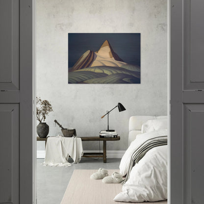 Isolation Peak, Rocky Mountains - 1930 - Lawren Harris Brushed Aluminum Print - 70x100 cm / 28x40 inches | Lawren Harris Aluminum Print | Lawren Harris Prints
