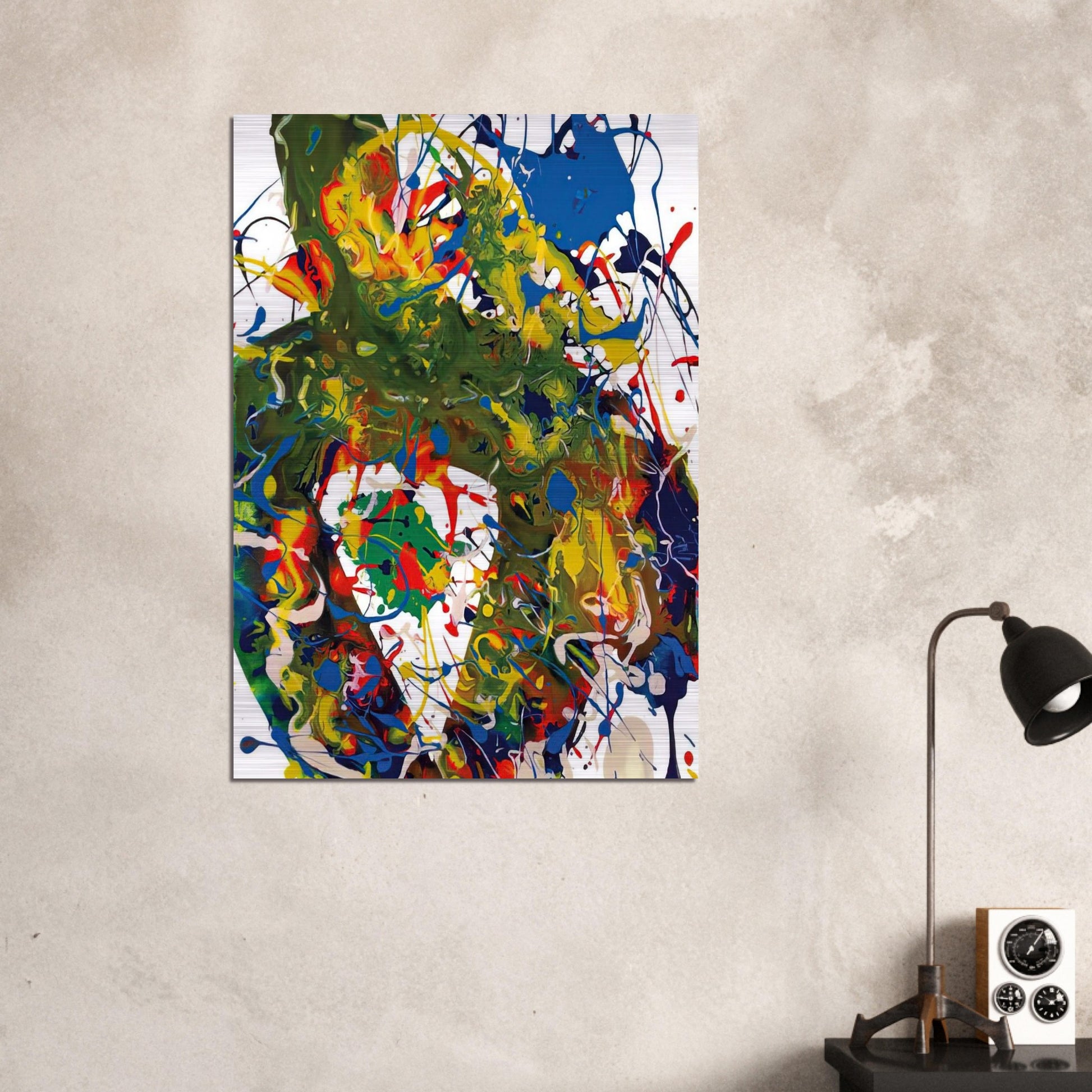 Untitled  SFP94-65  SFF 1739  - Sam Francis Brushed Aluminum Print - 70x100 cm / 28x40 inches | Sam Francis Aluminum Print | Sam Francis Prints
