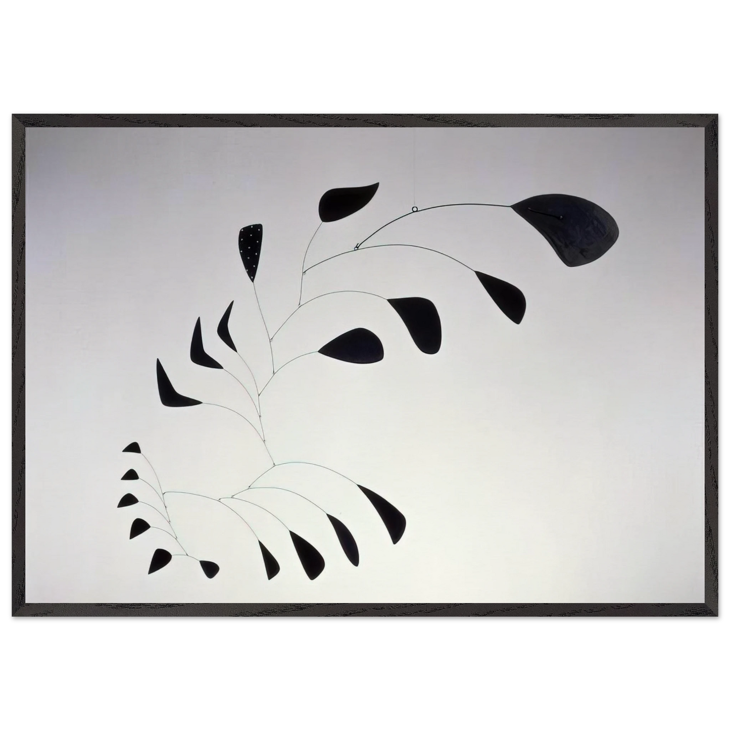 VERTICAL FOLIAGE 1941 - Alexander Calder Framed Art Print – Black Wooden Frame - Default Title - -Framed Art Print
