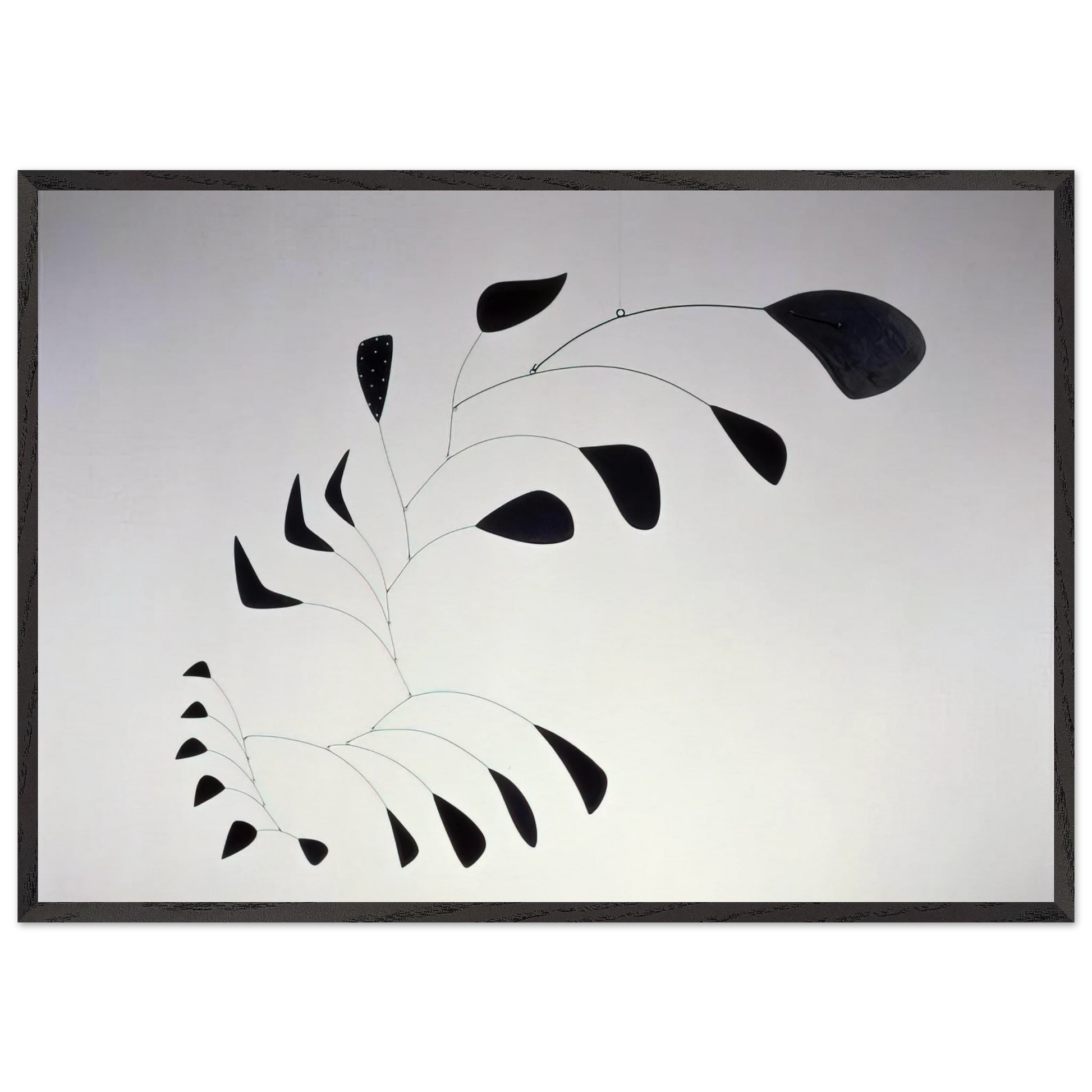 VERTICAL FOLIAGE 1941 - Alexander Calder Framed Art Print – Black Wooden Frame - Default Title - -Framed Art Print