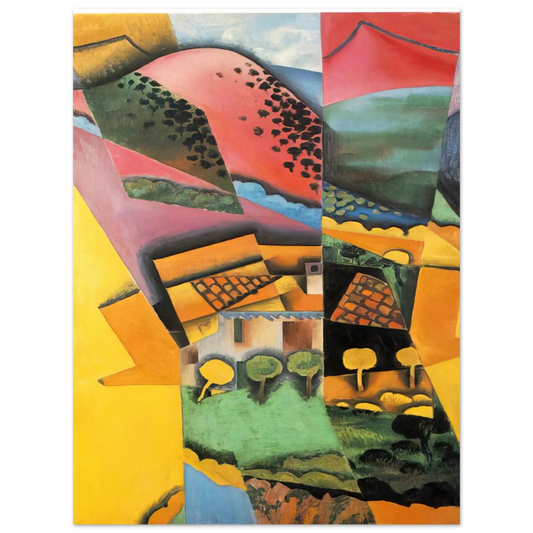 Juan Gris - LANDSCAPE AT CERET 1913 Fine Art Poster - Default Title