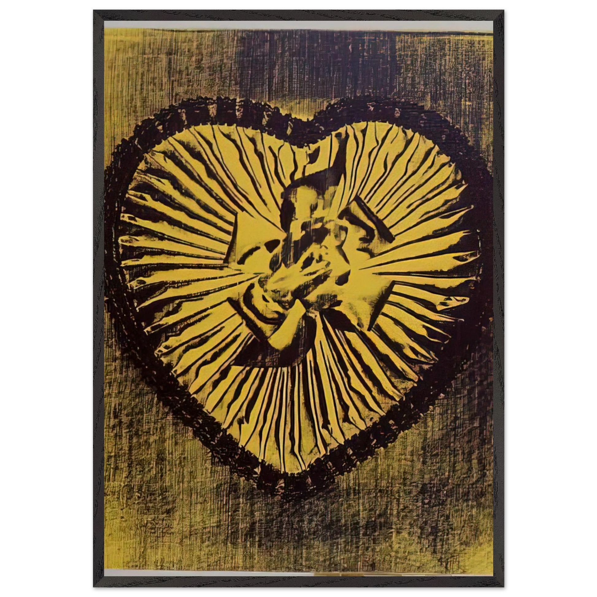 Yellow Candy Box - Andy Warhol Framed Art Print – Black Wooden Frame - Default Title - -Framed Art Print