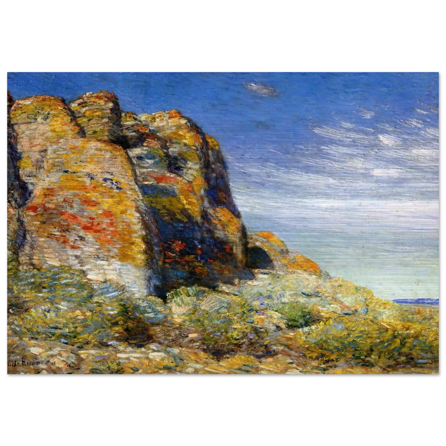 Harney Desert 02 - Childe Hassam Brushed Aluminum Print - 70x100 cm / 28x40 inches | Childe Hassam Aluminum Print | Childe Hassam Prints