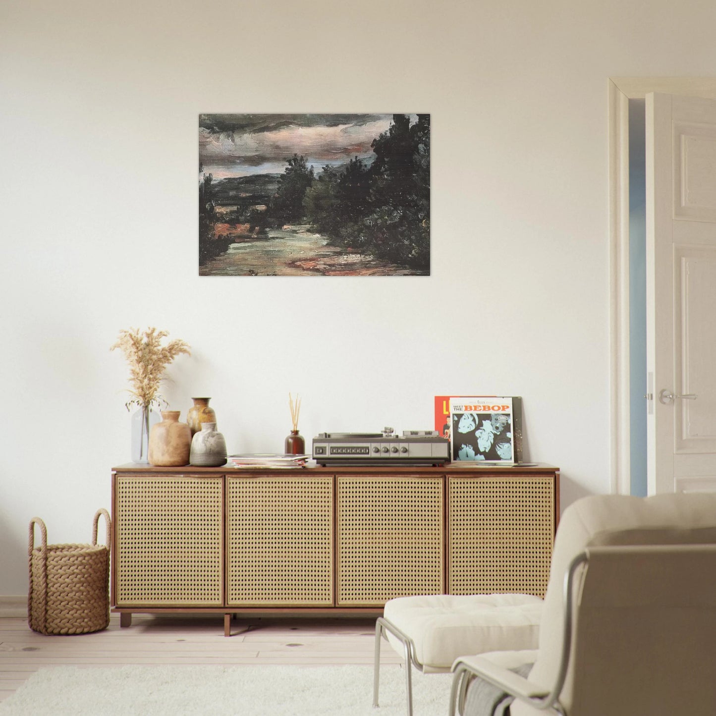 River in the plain - Paul Cézanne Brushed Aluminum Print - 70x100 cm / 28x40 inches | Paul Cézanne Aluminum Print | Paul Cézanne Prints