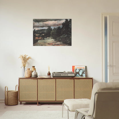 River in the plain - Paul Cézanne Brushed Aluminum Print - 70x100 cm / 28x40 inches | Paul Cézanne Aluminum Print | Paul Cézanne Prints