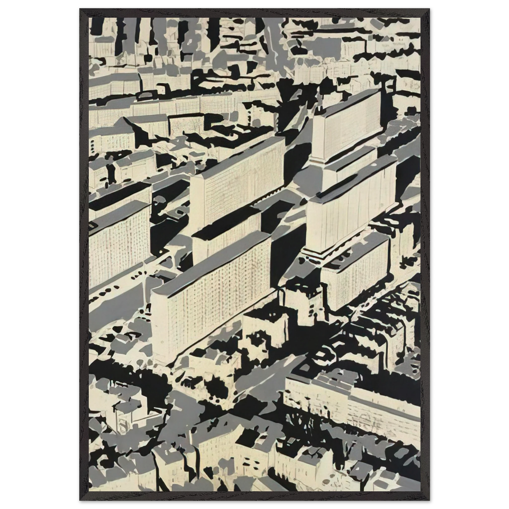 OWNSCAPE HA 1968 - Gerhard Richter Framed Art Print – Black Wooden Frame - Default Title - -Framed Art Print