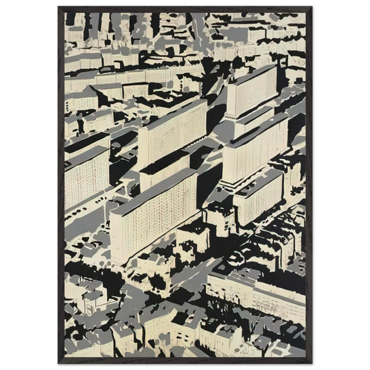 OWNSCAPE HA 1968 - Gerhard Richter 70x100 cm / 28x40 inches Framed Art Print – Black Wooden Frame