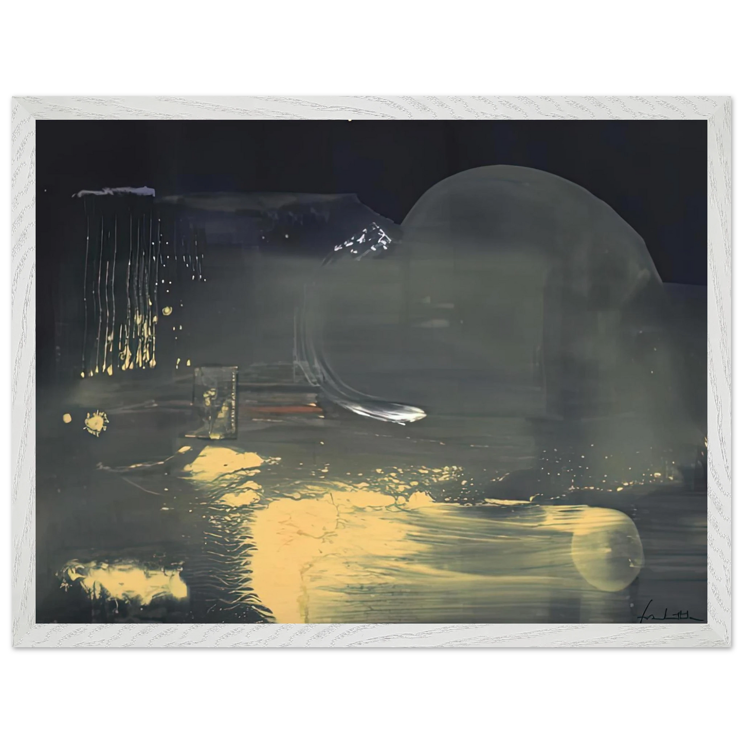 Helen Frankenthaler - Spellbound, 1991- Wall Art - 60x80 cm / 24x32 inches - Premium Wooden Framed Poster With Fine Art Paper - Black frame