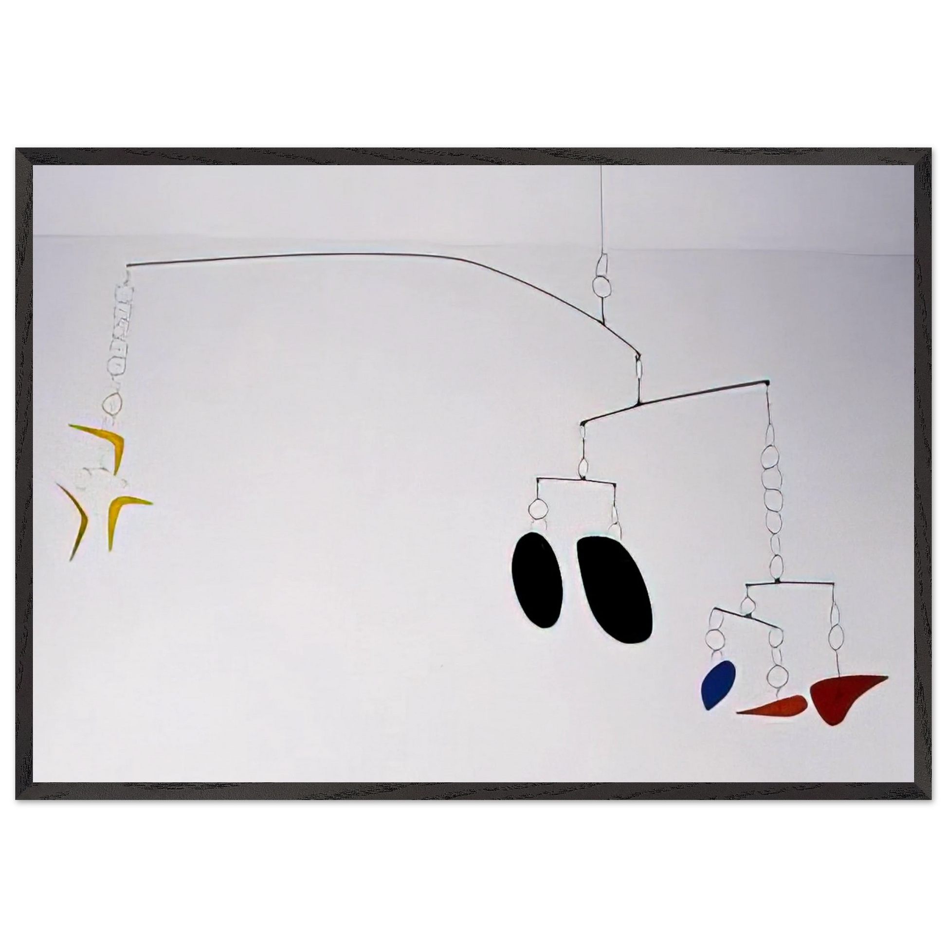 BOOMERANGS 1941 - Alexander Calder Framed Art Print – Black Wooden Frame - Default Title - -Framed Art Print