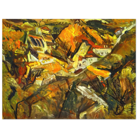 Chaim Soutine - CERET LANDSCAPE Fine Art Poster - Default Title