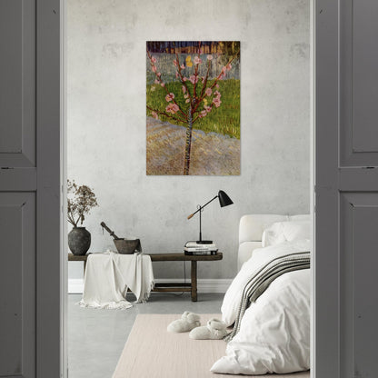 Almond Tree in Blossom - Vincent van Gogh Brushed Aluminum Print - 70x100 cm / 28x40 inches | Vincent van Gogh Aluminum Print | Vincent van Gogh Prints
