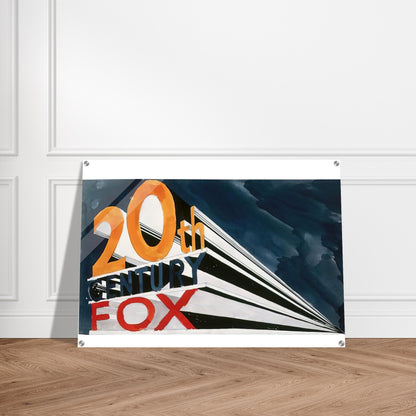 20TH CENTURY FOX 1962 - Edward Ruscha Acrylic Print - 70x100 cm / 28x40″ inches | Edward Ruscha Wall Art | Edward Ruscha Prints