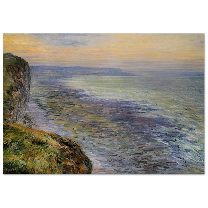 Seascape near Fecamp - claude monet Brushed Aluminum Print - 70x100 cm / 28x40 inches | claude monet Aluminum Print | claude monet Prints