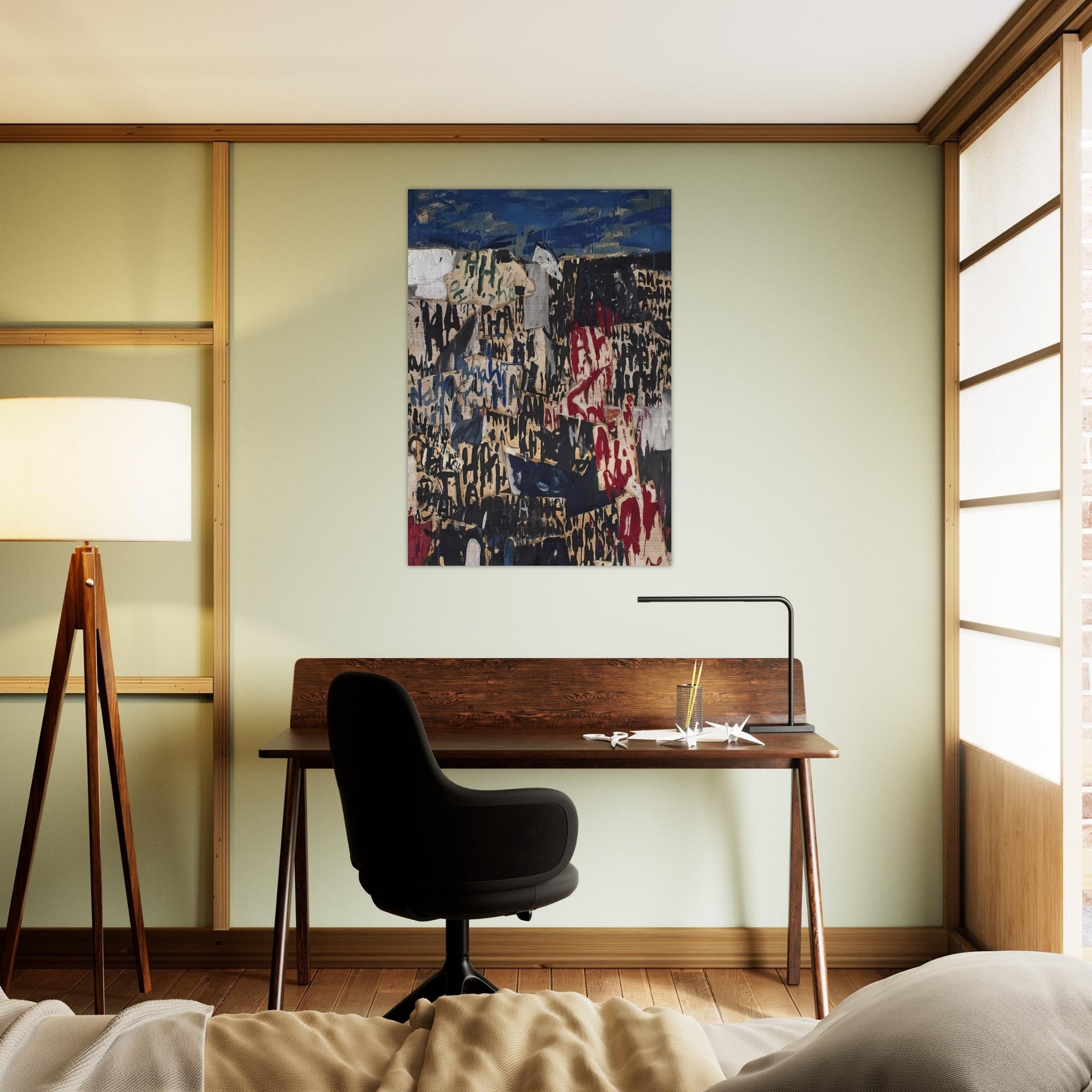 Allan Kaprow on the Legacy of Jackson Pollock - Allan Kaprow Brushed Aluminum Print - 70x100 cm / 28x40 inches | Allan Kaprow Aluminum Print | Allan Kaprow Prints