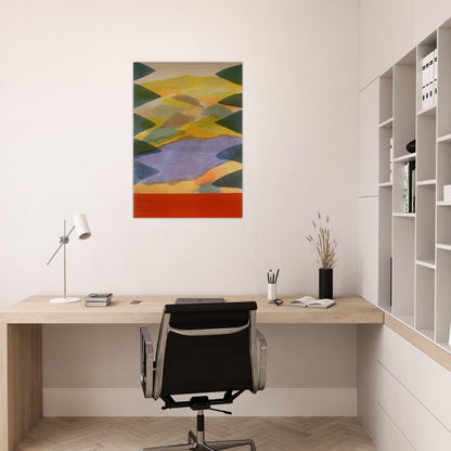 Imagination's Door - 1980 - Ronnie Landfield Brushed Aluminum Print - 70x100 cm / 28x40 inches | Ronnie Landfield Aluminum Print | Ronnie Landfield Prints