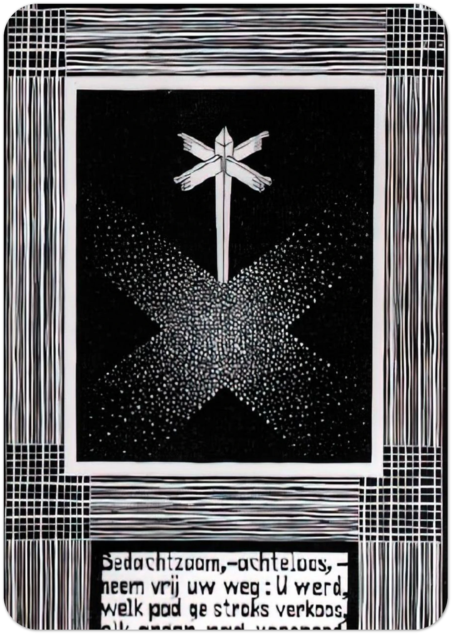 EMBLEMATA SIGNPOST By MC Escher Pack of 10 Post Cards | MC Escher Post Cards | A6 (10.5 x 14.8 cm) - 4.1 x 5.8 inches