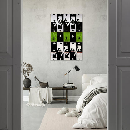 An Influence of the Earth's Motion on Optical Phenomena - 1961 - Alfred Jensen Brushed Aluminum Print - 70x100 cm / 28x40 inches | Alfred Jensen Aluminum Print | Alfred Jensen Prints