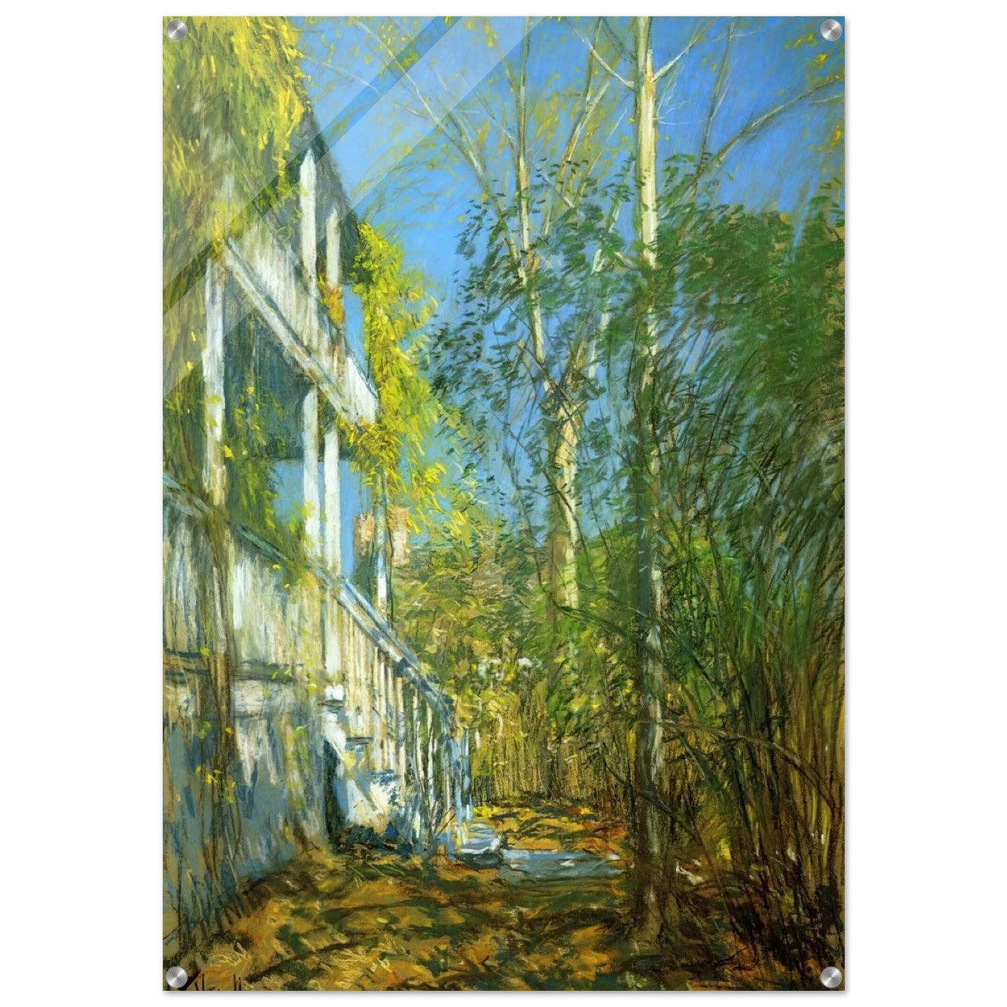 Summer at Cos Cob - Childe Hassam Acrylic Print - 70x100 cm / 28x40″ inches