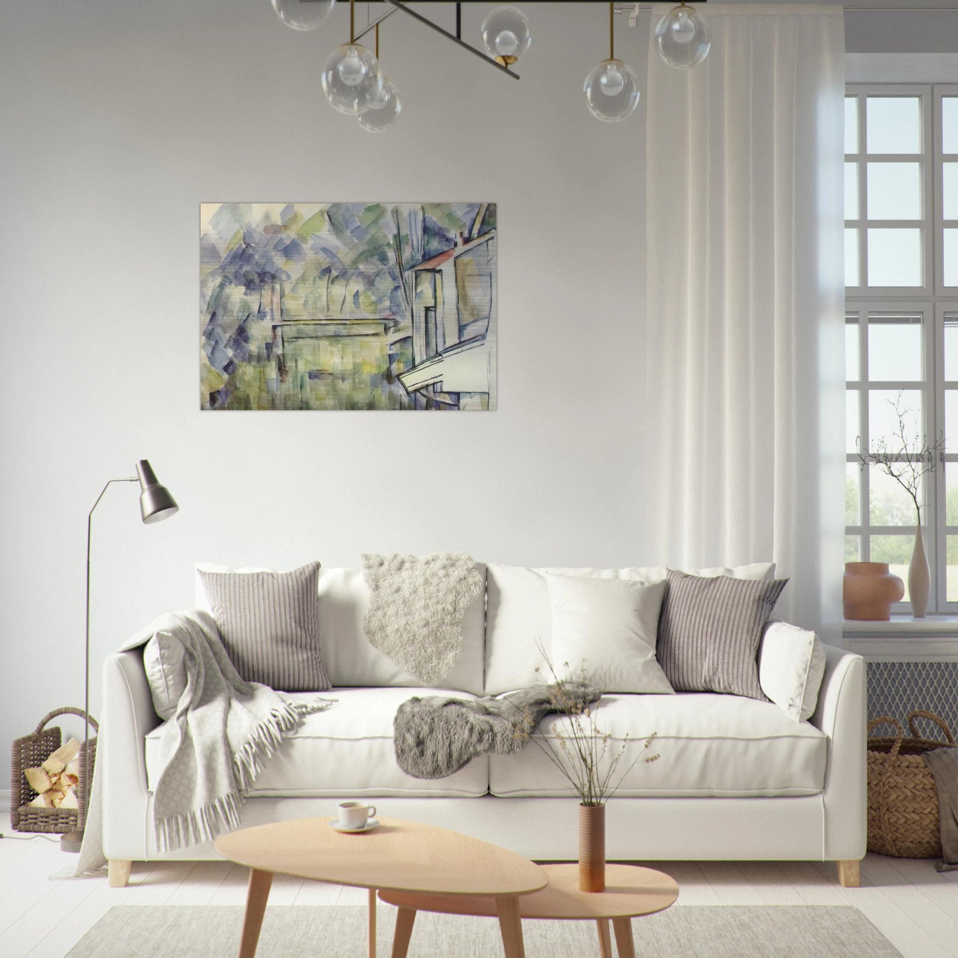 Mill on the River - Paul Cézanne Brushed Aluminum Print - 70x100 cm / 28x40 inches | Paul Cézanne Aluminum Print | Paul Cézanne Prints