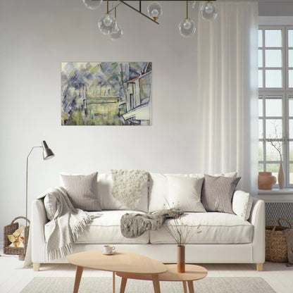 Mill on the River - Paul Cézanne Brushed Aluminum Print - 70x100 cm / 28x40 inches | Paul Cézanne Aluminum Print | Paul Cézanne Prints