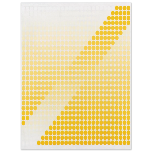 Dadamaino - Bianco  Giallo - 1971 Fine Art Poster - Default Title