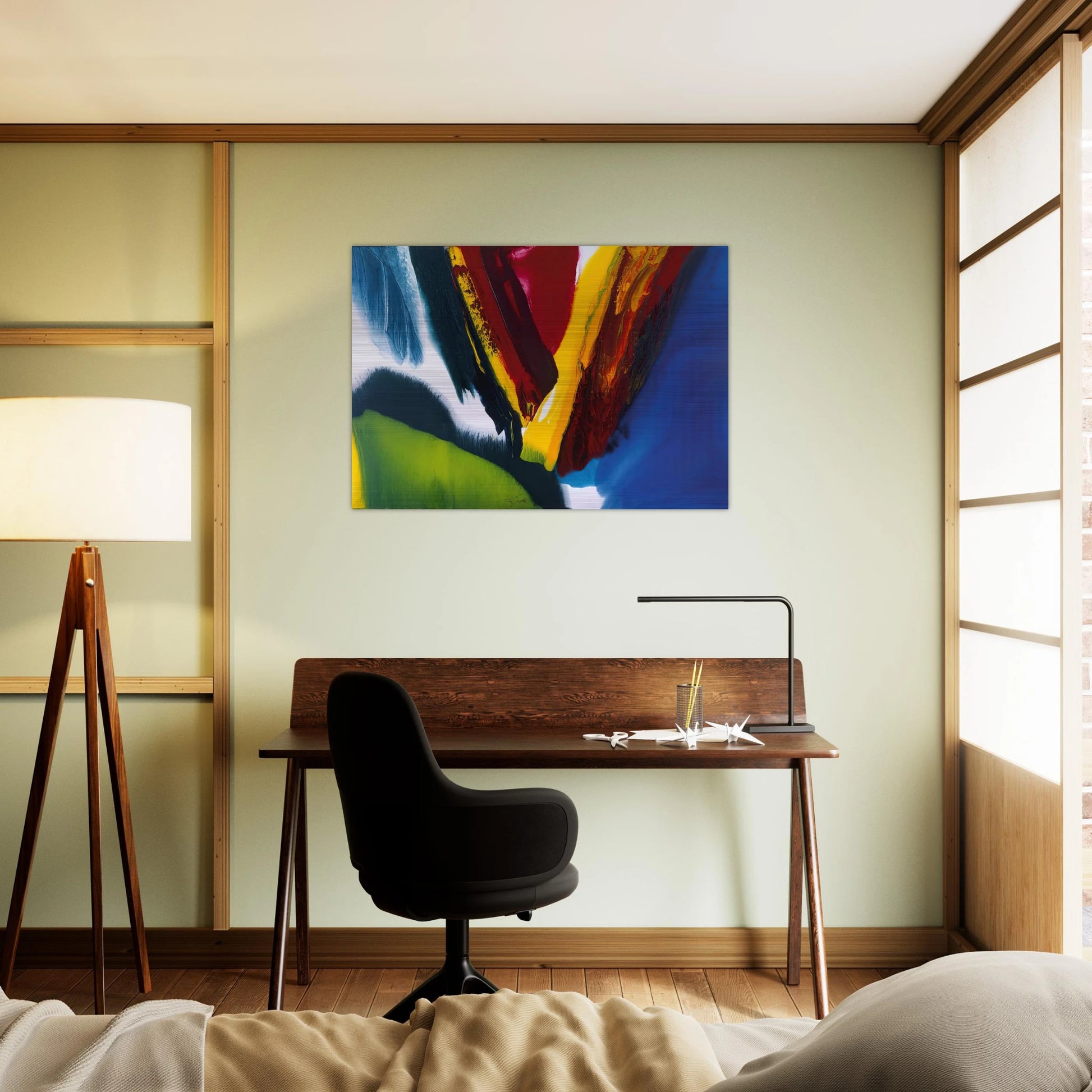 Phenomena Intervening Mantle - 2006 - Paul Jenkins Brushed Aluminum Print - 70x100 cm / 28x40 inches | Paul Jenkins Aluminum Print | Paul Jenkins Prints