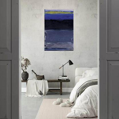 Blue Space - 1954 - Thomas Downing Brushed Aluminum Print - 70x100 cm / 28x40 inches | Thomas Downing Aluminum Print | Thomas Downing Prints