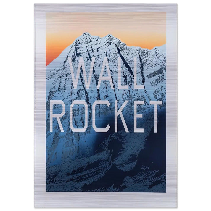 WALL ROCKET 2013 - Edward Ruscha Brushed Aluminum Print - 70x100 cm / 28x40 inches | Edward Ruscha Aluminum Print | Edward Ruscha Prints